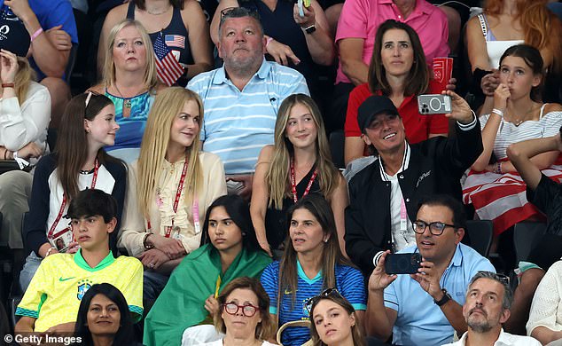 Faith Margaret, Nicole, Sunday Rose and Keith at the Paris Olympics in 2024