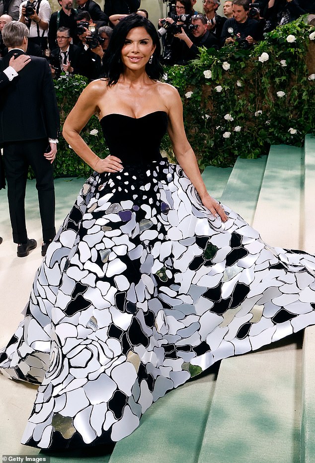 Sanchez wore a strapless black velvet Oscar de la Renta gown to the Met Gala in 2024