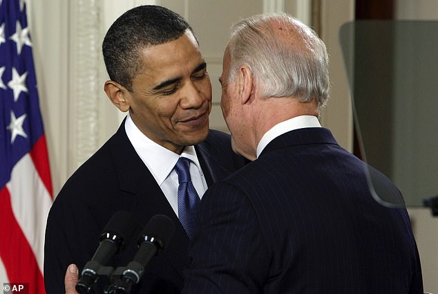 Joe Biden served as Obama's vice president and then became president himself from 2021, but has been apparently snubbed from Democratic Party messaging
