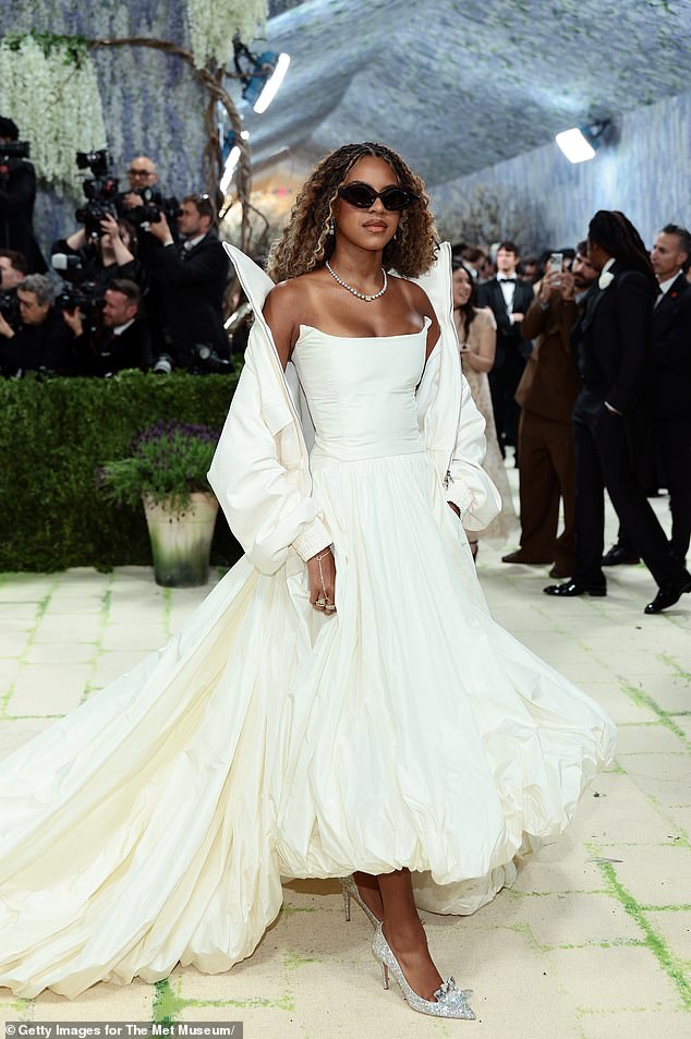 Beyonce gushed to Vogue that it was 'incredible to be able to share' the Met Gala experience with her