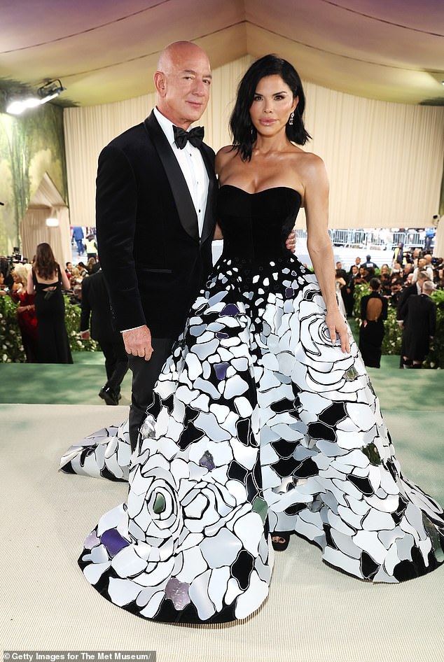 The glittering gala's lead sponsors and honorary co-chairs are Amazon founder and tech billionaire Jeff Bezos and his wife, Lauren Sanchez Bezos; The pair seen at the 2024 Met Gala