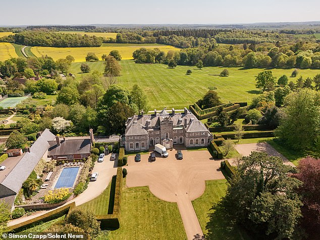 Pictured: Farleigh Wallop Manor, home of Viscount Lymington whose company, Farleigh North Farm, have put forward the plans