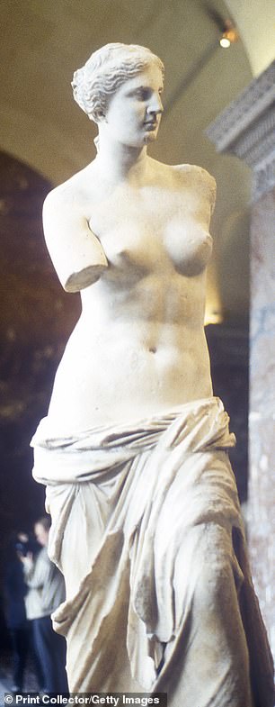 Kylie's was one of the stand-out looks of the evening but her art reference was subtle with fans later pointing out the dress drew inspiration from the famous sculpture