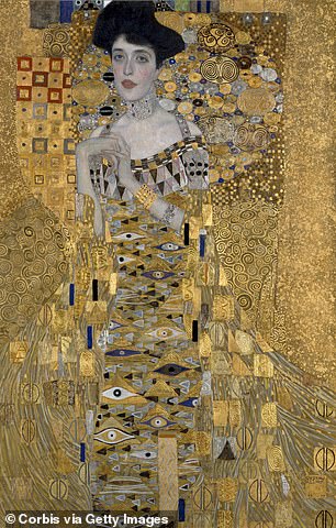 Working with Matthieu Blazy they created a gown inspired by the work of Gustav Klimt