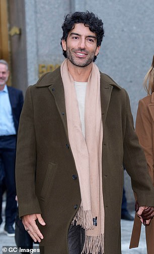 Justin Baldoni leaving court in February