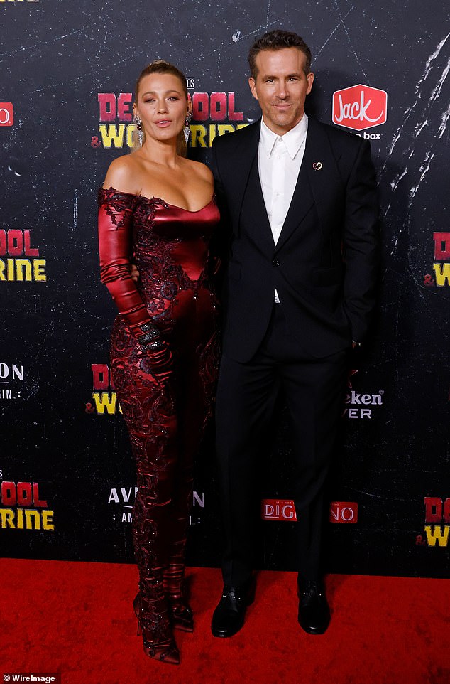Ryan Reynolds has supported his wife throughout her legal battle against Baldoni, but he was oddly missing at the Met Gala, just hours after she settled her lawsuit; pictured in 2024 in NYC