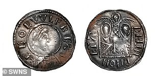 Historians believed the coins were Anglo-Saxon