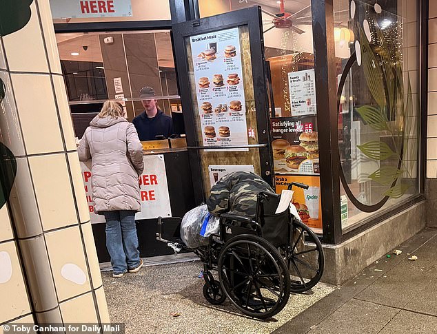 The McDonald's in downtown Seattle is so dangerous it has permanently closed its dining room and now only serves customers through a makeshift hatch reinforced with plexiglass