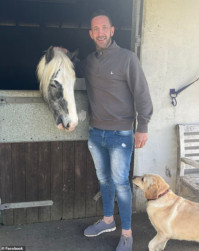 Mr Kelly (pictured), 41, has been named by police as the man who died in the blast on Sunday