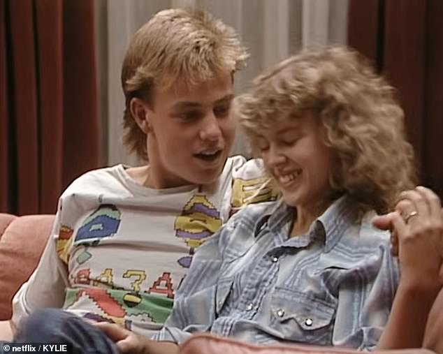 Glimpses of Kylie's decade-spanning career were also shared in the trailer, from her role as Charlene in Neighbours to behind-the-scenes footage of her music videos and photoshoots