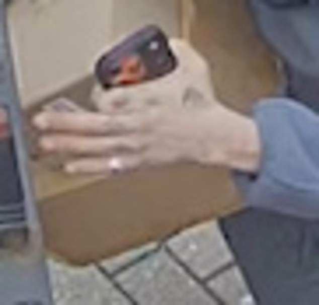 A sense of deja vu struck, leading her back to the CCTV footage, which showed Sadeghi leaving her neighbourhood with parcels under his arm - revealing the same tattoos on his hands