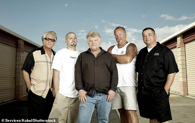 The late star appeared on various episodes of Storage Wars across 13 seasons and last featured on the series in 2023. Above, second from right, on the show in 2010