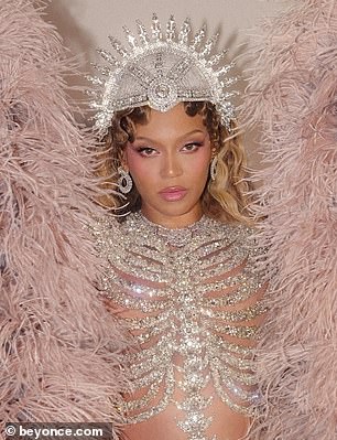 Beyonce has been accused of Photoshopping her social media photos from the Met Gala to look more flattering