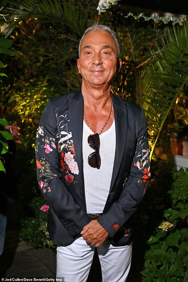 The couple were joined at the charity event by a host of famous faces, including Strictly Come Dancing star Bruno Tonioli