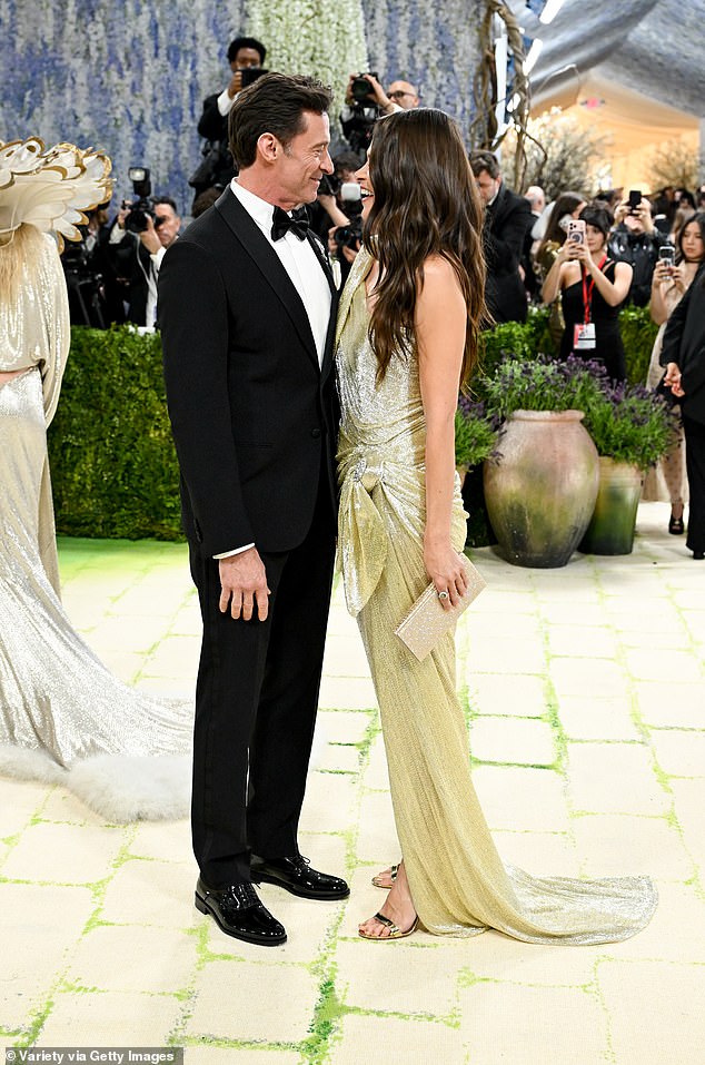 Meanwhile, Hugh and Sutton looked totally smitten as they were often caught sharing loving glances during their Met Gala debut