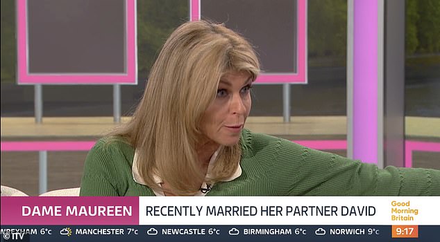 TV presenter Kate, 59, was joined by her regular co-host Ed Balls on Wednesday's installment of the ITV daytime show, where actress Maureen, 79, appeared as a guest