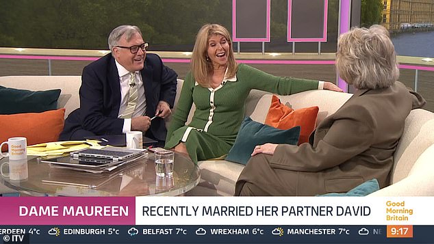 Reflecting on Maureen's grief for her late husband and her recent love story, Kate added: ' It's a wonderful story of love at a later stage in life'