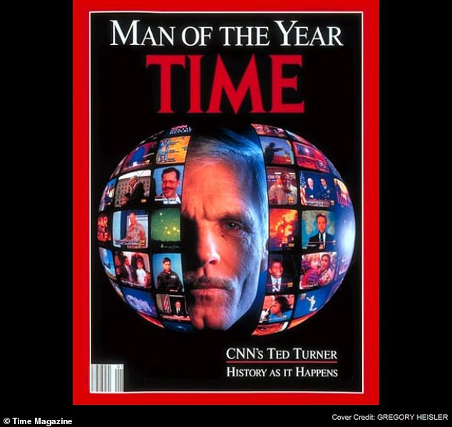 Turner was named Time's 'Man of the Year' in 1991 for the CNN's live coverage of current events like the Persian Gulf War
