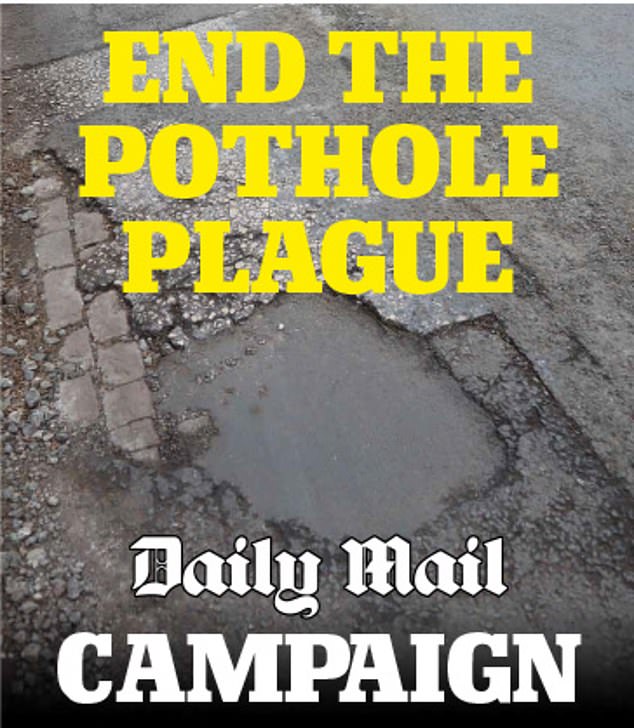 The Daily Mail has been campaigning for more action to end the pothole epidemic plaguing Britain's smaller local roads