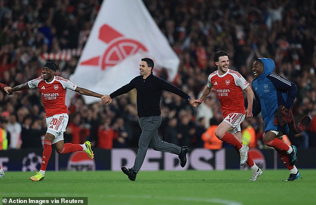 I have been going to the Emirates since it first opened nearly 20 years ago and I have never heard it alive with the kind of mayhem that it had on Tuesday
