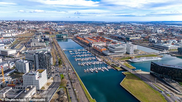 Portsmouth to Le Havre is a six- to ten-hour journey costing from £111 each way with a car