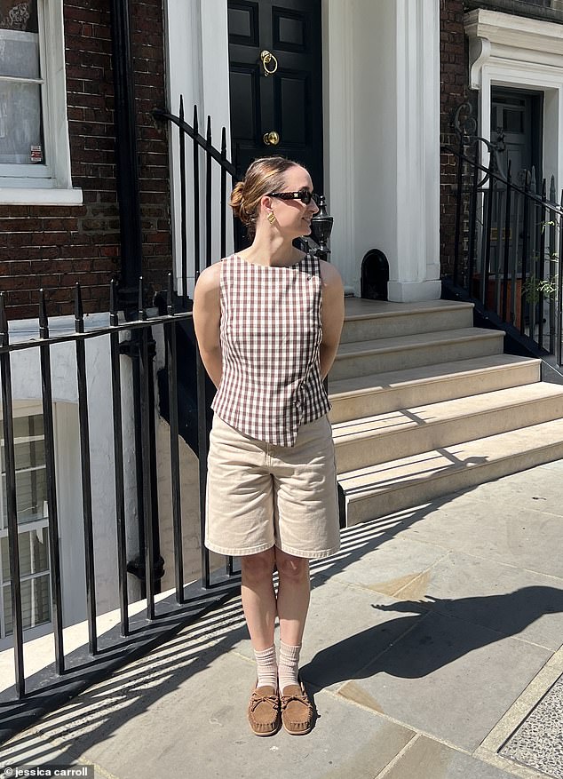 Junior style editor Jessica Carroll in French Connection