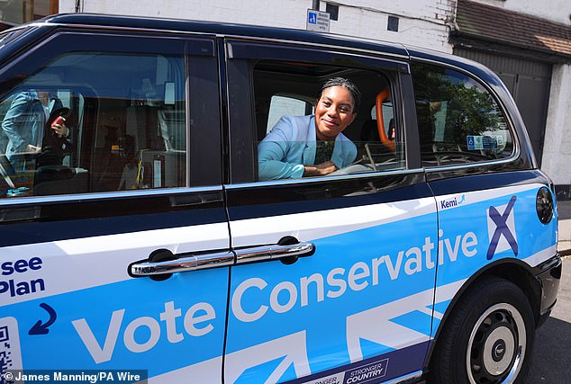 Kemi Badenoch (pictured on May 6, 2026) said today's vote would show 'what multi-party politics looks like'