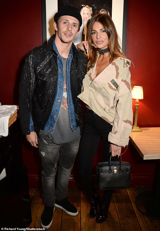 Hall leaves behind the mother of his child, Misse Beqiri (pictured in 2016)