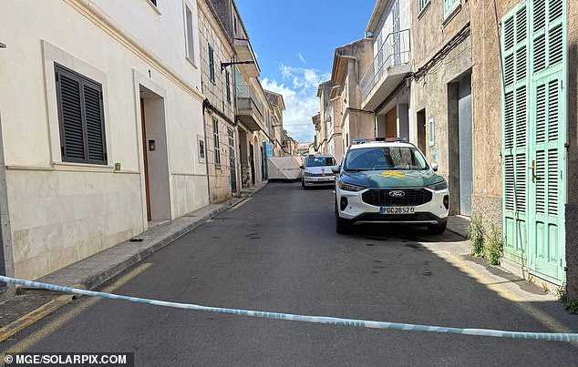 A road in Majorca has been sealed off by police following the news of his tragic death