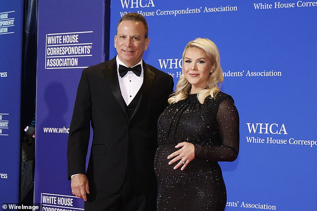 Riccio and Leavitt at the 2026 White House Correspondents' Dinner last month