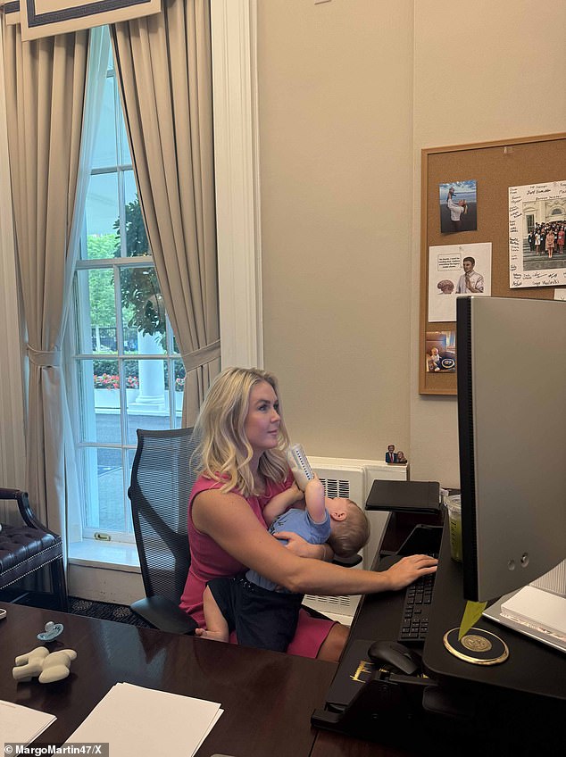 There will be no formal replacement for the press secretary while she focuses on her new arrival