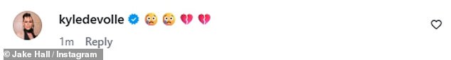 Fellow fashion designer and stylist Kyle De'Volle shared a series of sad emojis