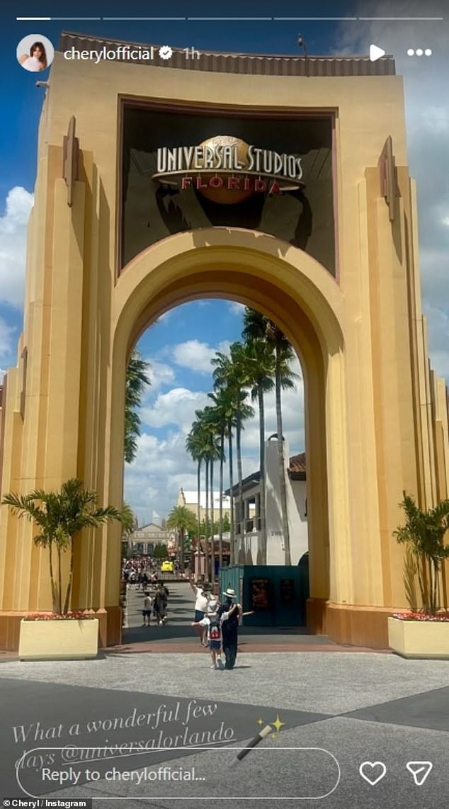 After heading to Disney World earlier in the week, the singer, 42, uploaded some photos on Instagram from their time at Universal Orlando