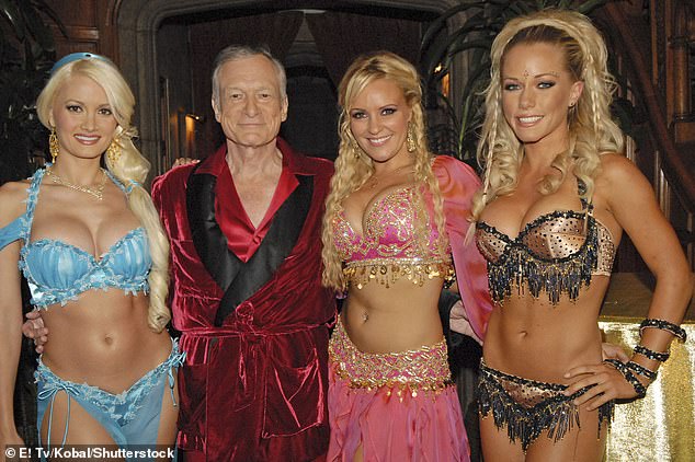 Madison with Hefner, Bridget Marquardt and Kendra Wilkinson on the reality show