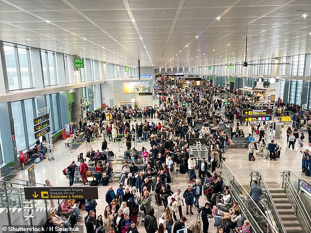 Long queues across Europe have caused mayhem, with some holidaymakers missing their flights after waiting hours at border checks (Malaga Airport is pictured on January 2, 2026)