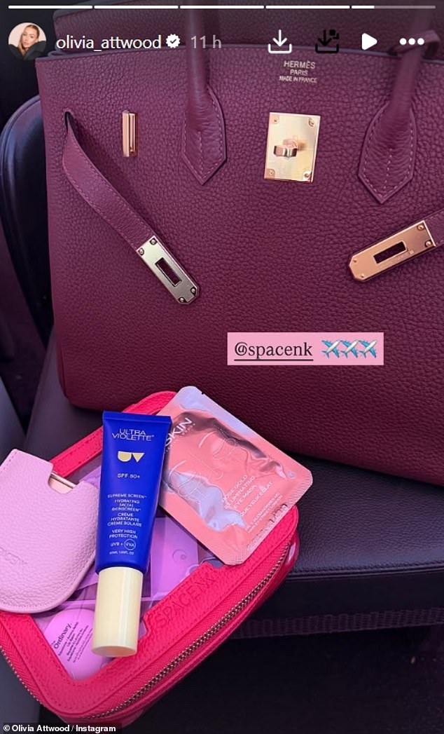 Olivia debuted her latest arm candy on Wednesday, revealing she was taking her new £17,000 out for the first time