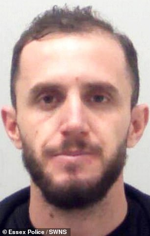 Albanian drug dealer Valentin Roci, pictured, came to Britain on a dinghy discovered in August that he is set to be kicked out again for selling cocaine