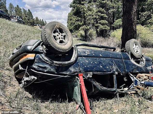 The wreckage was discovered by Colorado State Police on Saturday off of US Highway 160