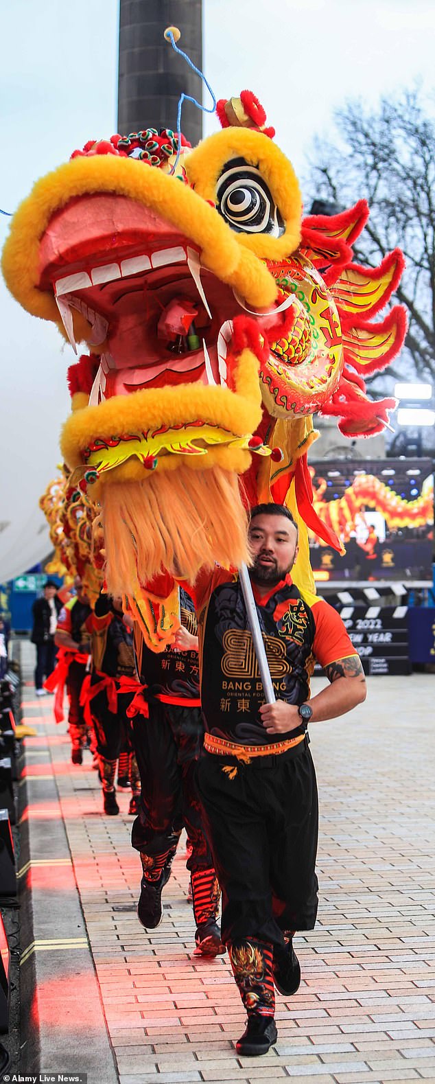 Pictured: Wai taking part in the New Years parade in London in January 2022