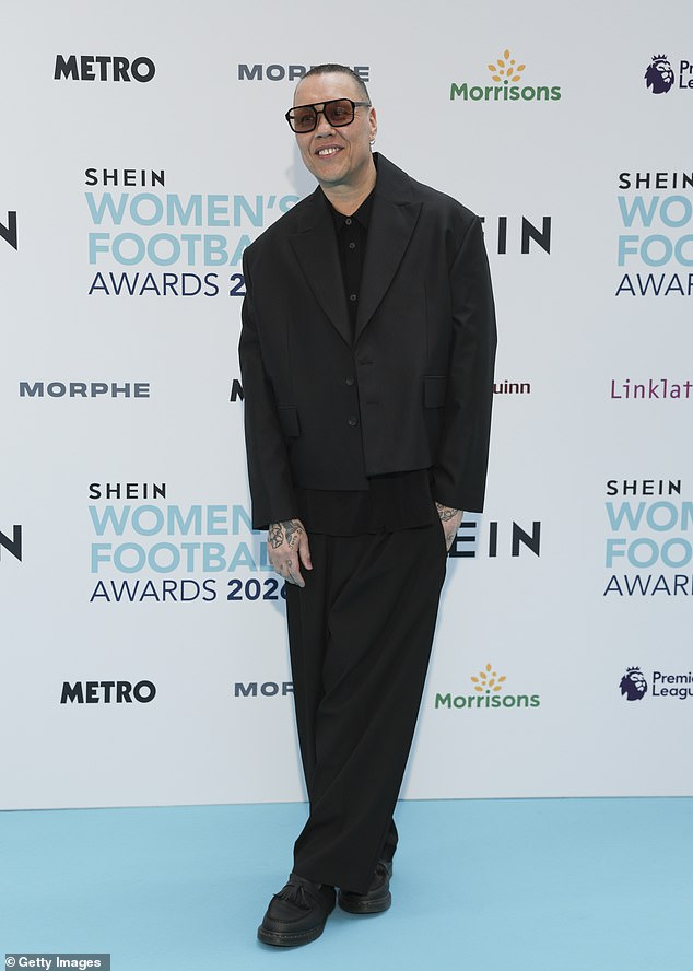 Gok Wan looked stylish in an all black ensemble