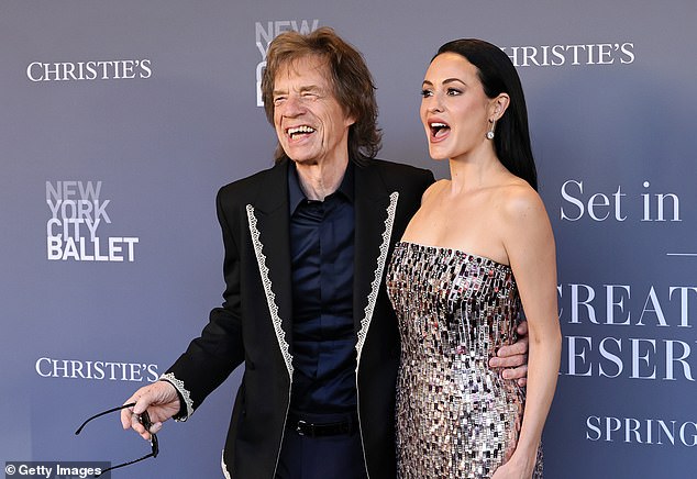 The 82-year-old rocker was looking cool as ever in a skinny cut suit while his dancer partner, 38, put on a showstopping display in a silver gown
