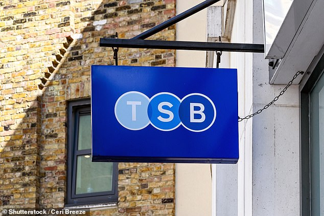 Disappearing: The TSB name is being phased out across Britain's high streets after the lender was taken over by Santander, reports claim