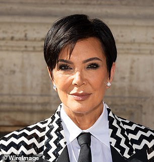 Kris Jenner's famous pixie as seen in 2023.
