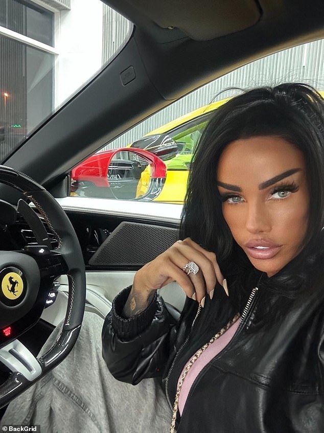 Her latest snap comes after Katie revealed how she plans to return to driving just weeks after being banned from the road for a seventh time (pictured earlier this year)