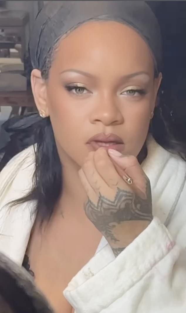 The star ¿ born Robyn Rihanna Fenty ¿ shared BTS footage applying her makeup