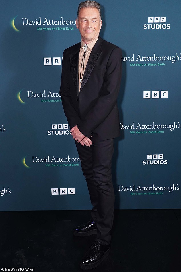 Elsewhere, Chris Packham added a Western touch to his ensemble with a bolo tie