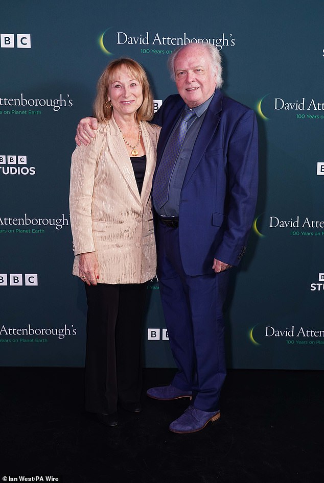 Sir David's nephew Michael was also in attendance at the celebration