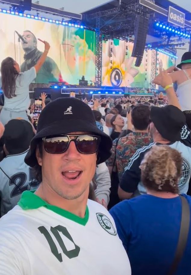 Radio 2 DJ Vernon has regularly socialised without his wife. He went to see Oasis perform their reunion tour five times