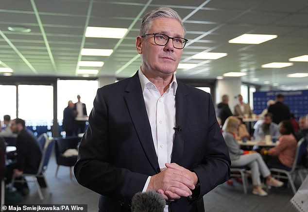 Labour has lost more than 1,460 seats across the country (Pictured: Sir Keir Starmer)