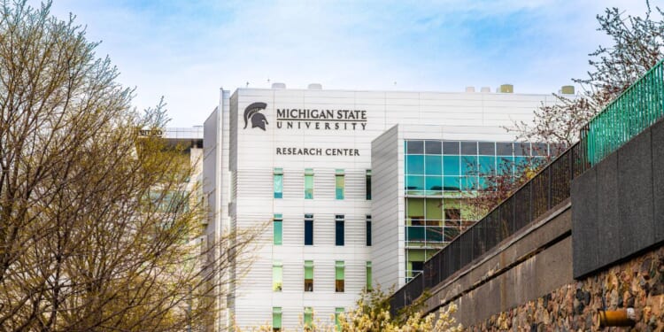 The Michigan State University Research Center in Grand Rapids, Michigan, on April 23, 2025.
